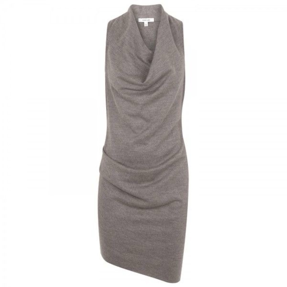 Helmut Lang 100% Wool Cowl Dress